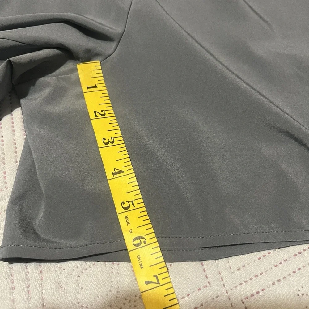 Baleaf Athletic Shorts Womens Gray‎ Pockets Dolphin Hem 3XL